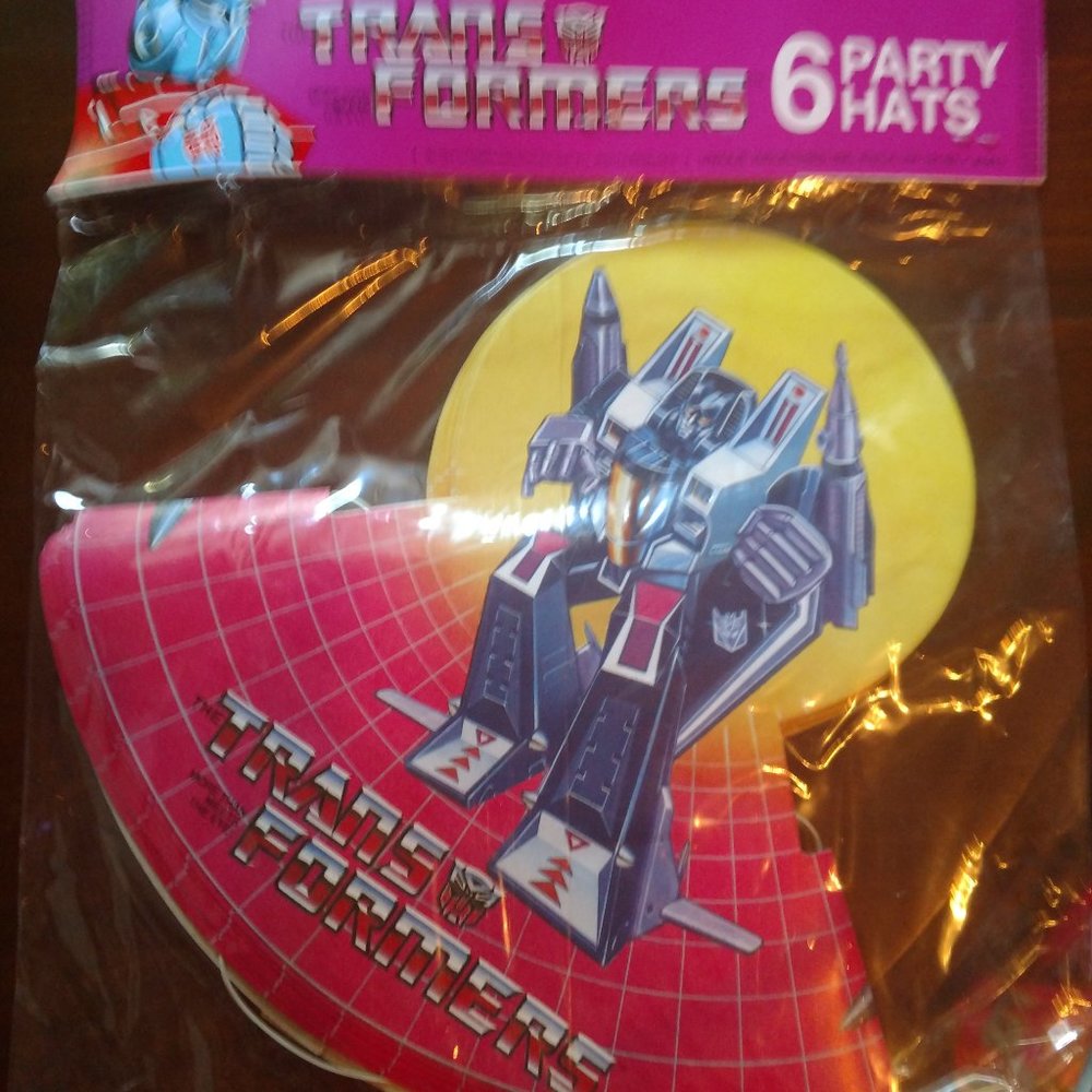 Vintage Transformers Party Hats